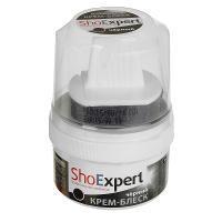 ShoExpert Крем для обуви банка с губкой черный