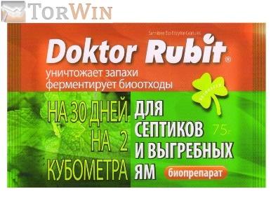 Doktor Rubit Для выгребных ям и септиков биопрепарат 75 г Doktor Rubit Для выгребных ям и септиков биопрепарат 75 г