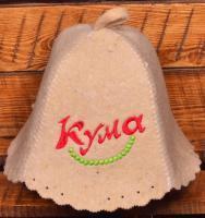 Шапка для бани из натуральной шерсти женская Кума Шапка для бани из натуральной шерсти женская Кума