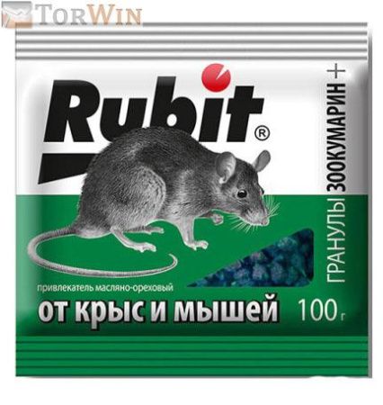 Rubit гранулы Зоокумарин+ от мышей и крыс с ароматом ореха