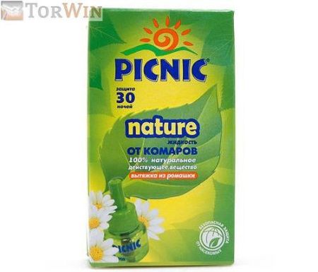 Picnic Nature Жидкость от комаров для фумигатора, вытяжка из ромашки 30 ночей