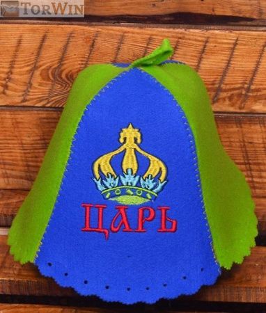 Шапка банная мужская Царь цвет комбо