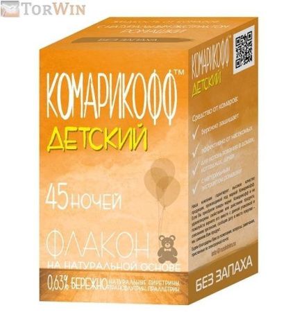 Комарикофф Детский жидкость от комаров на натуральной основе 45 ночей