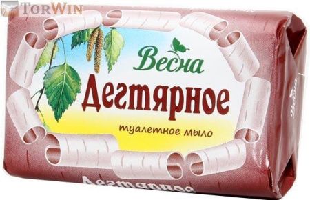 Мыло дегтярное Весна твердое туалетное