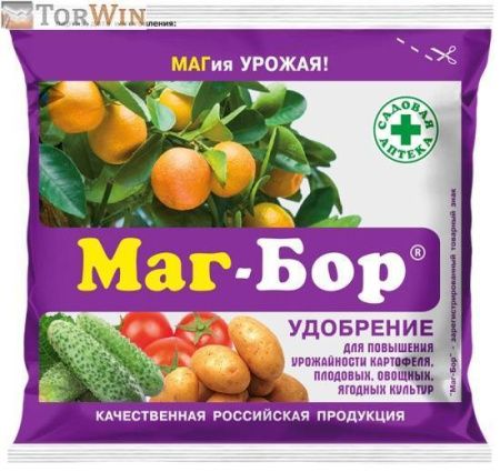 Удобрение Маг Бор способствует повышению урожайности картофеля, свеклы, томатов, огурцов, ягодных культур. Рекомендуется для всех видов огородных растений. В составе смеси три микроэлемента – магний, бор и кальций. Рекомендуется сочетать микроудобрение с 
