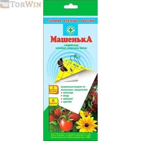 Машенька Клеевая ловушка-экран подвесная от насекомых-вредителей