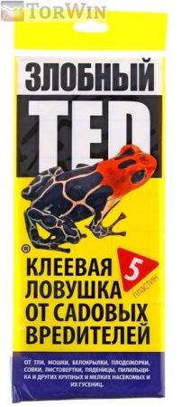 Злобный ТЭД Клеевая ловушка от садовых вредителей 5 шт
