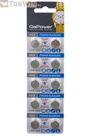 GoPower G13 Alkaline Щелочной элемент питания