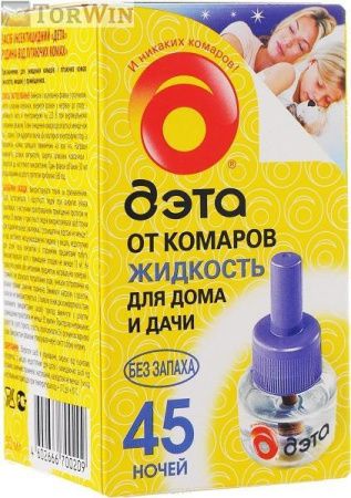 Дэта от комаров жидкость без запаха  для дома и дачи на 45 ночей