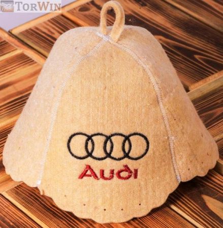 Шапка для бани из натуральной шерсти Audi
