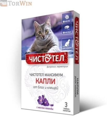 Чистотел капли от блох и клещей для кошек