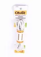 Olvist шнурки White для обуви круглые тонкие с воском цвет белый Olvist шнурки White для обуви круглые тонкие с воском цвет белый