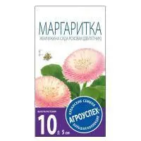 Агроуспех семена цветы Маргаритка Жемчужина сада розовая двулетник