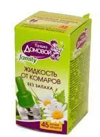 Домовой Прошка Жидкость от комаров Био Family с экстрактом ромашки 45 ночей
