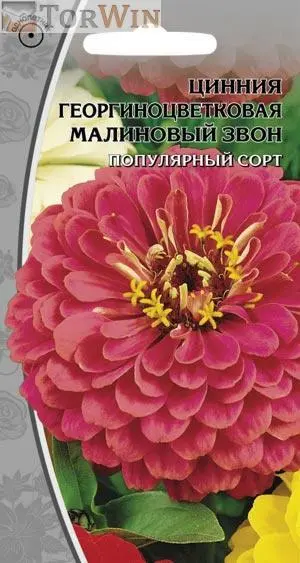 Ваше хозяйство семена Цинния георгиноцветковая Малиновый звон 0,5 г Ваше хозяйство семена Цинния георгиноцветковая Малиновый звон 0,5 г
