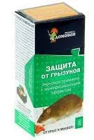 Домовой Прошка Защита от грызунов зерновая праманка с мумифицирующим эффектом