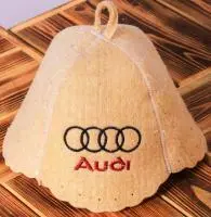 Шапка для бани из натуральной шерсти Audi