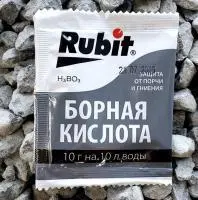 Борная кислота Rubit защита от порчи и гнили