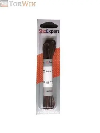 Шнурки ShoExpert круглые тонкие c пропиткой коричневые