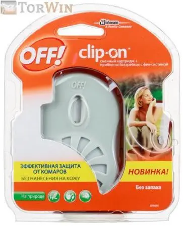 Офф Clip on Отпугиватель летающих насекомых на батарейках