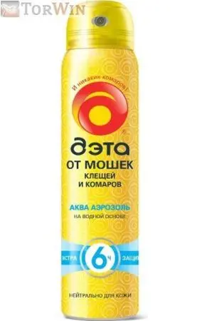 Дэта Аква аэрозоль от мошек клещей и комаров на водной основе 100 мл