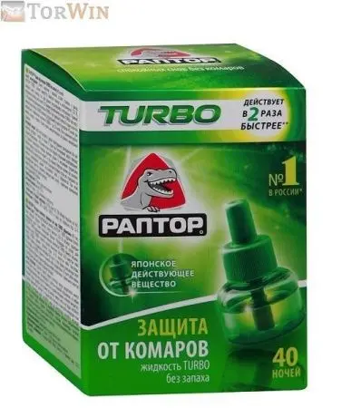Раптор Жидкость от комаров Turbo