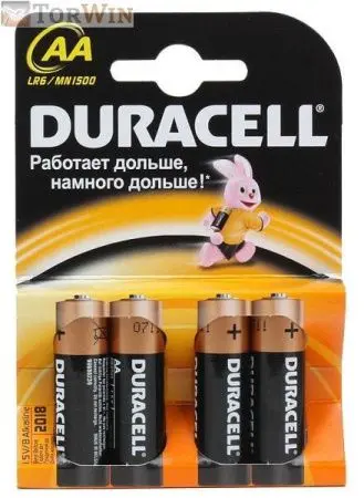 Duracell Батарейки AA (LR6) пальчиковые