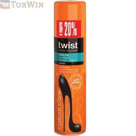 Twist Casual Краска для замши и нубука цвет черный 300 мл