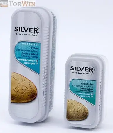 Silver Standart губка для нубука и замши Silver Standart губка для нубука и замши