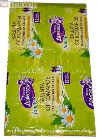 Домовой Прошка Пластины от комаров Био Family с экстрактом ромашки