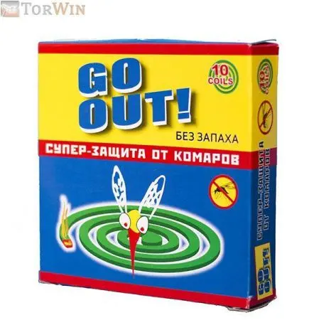 GO OUT! Спираль без запаха для уничтожения комаров
