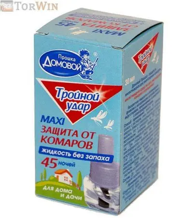 Домовой Прошка Жидкость от комаров Тройной удар с маслом розмарина 45 ночей