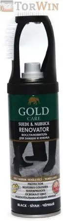 Goldcare Краска восстановитель для замши и нубука черный
