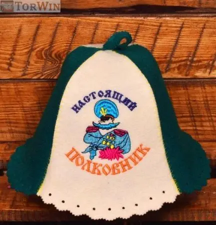 Шапка банная мужская Настоящий полковник цвет комбо