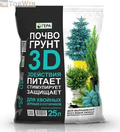 Почвогрунт 3D для Хвойных деревьев и кустарников 25 л