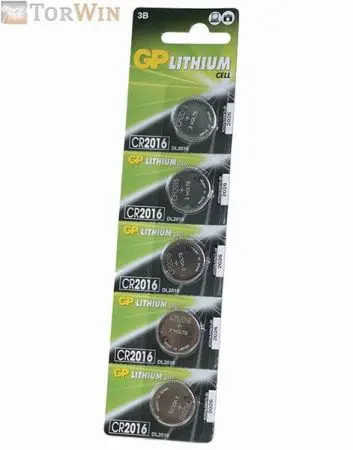 GP Lithium CR2016 Батарейка литиевая дисковая