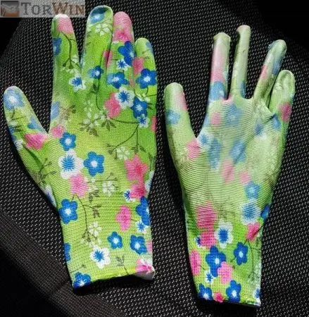 Перчатки стрейч женские цветные полуэритан