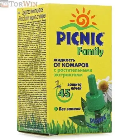 Picnic Family жидкость от комаров без запаха с растительным экстрактом 45 ночей