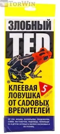 Злобный ТЭД Клеевая ловушка от садовых вредителей 5 шт