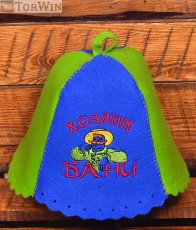 Шапка банная мужская Хозяин бани цвет комбо