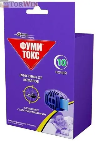 Фумитокс Комплект фумигатор + пластины от комаров