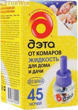 Дэта от комаров жидкость без запаха  для дома и дачи на 45 ночей