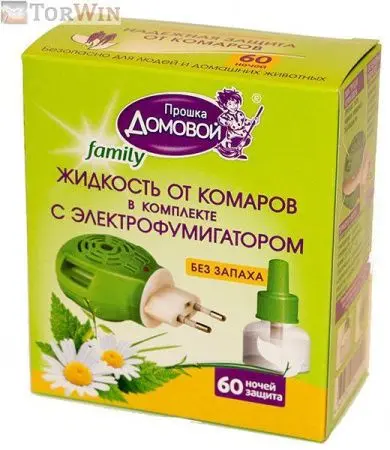 Домовой Прошка Комплект от комаров Био Family с экстрактом ромашки 60 ночей