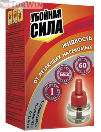 Убойная сила Жидкость от комаров и от мух 60 дней