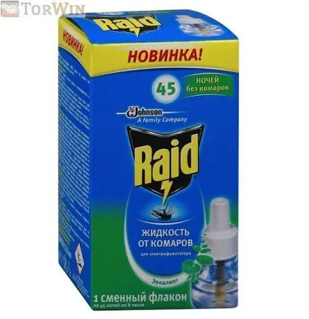 Raid Жидкость для фумигатора против комаров Эвкалипт