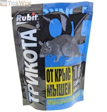 Rubit ТриКота Ot крыс и мышей 16 доз парафиновый брикет 160 г