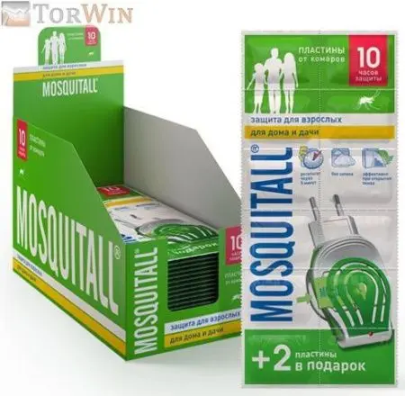 Mosquitall Защита для взрослых пластины от комаров 12 шт