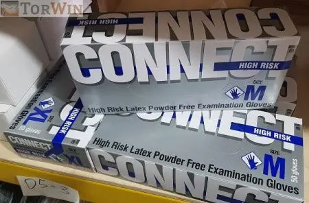 Перчатки Connect HIGH RISK латекс нестираемые 25 пар