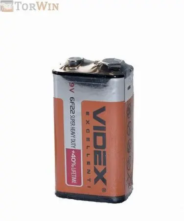 Videx 6F22 9V Батарейка крона солевая