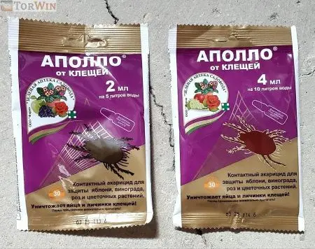 Акарицид Аполло - это контактный селективный препарат от клещей, относится к  инсектицидам специфического действия, предназначенный для борьбы с паутинными и плодовыми клещами на винограде, плодовых культурах и землянике. Инсектицид Аполло действует на яй